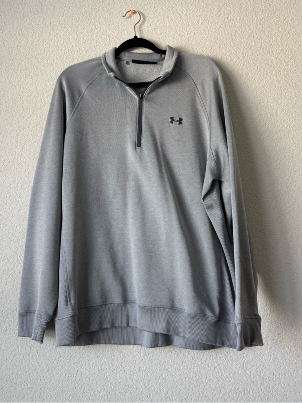 Under Armour Light Gray Quarter-Zip Pullover